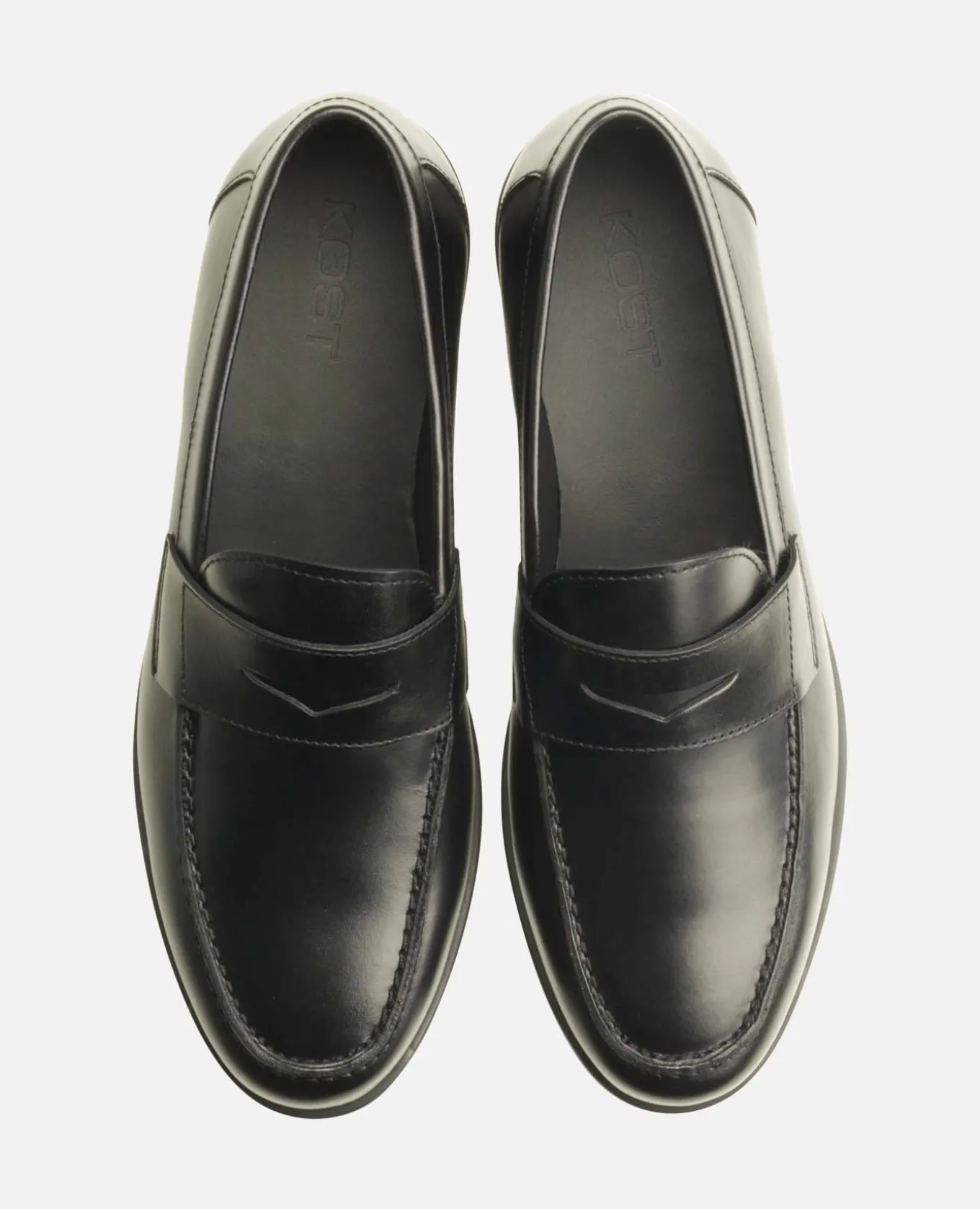 DAPPER Mocassins Cuir Noir Homme