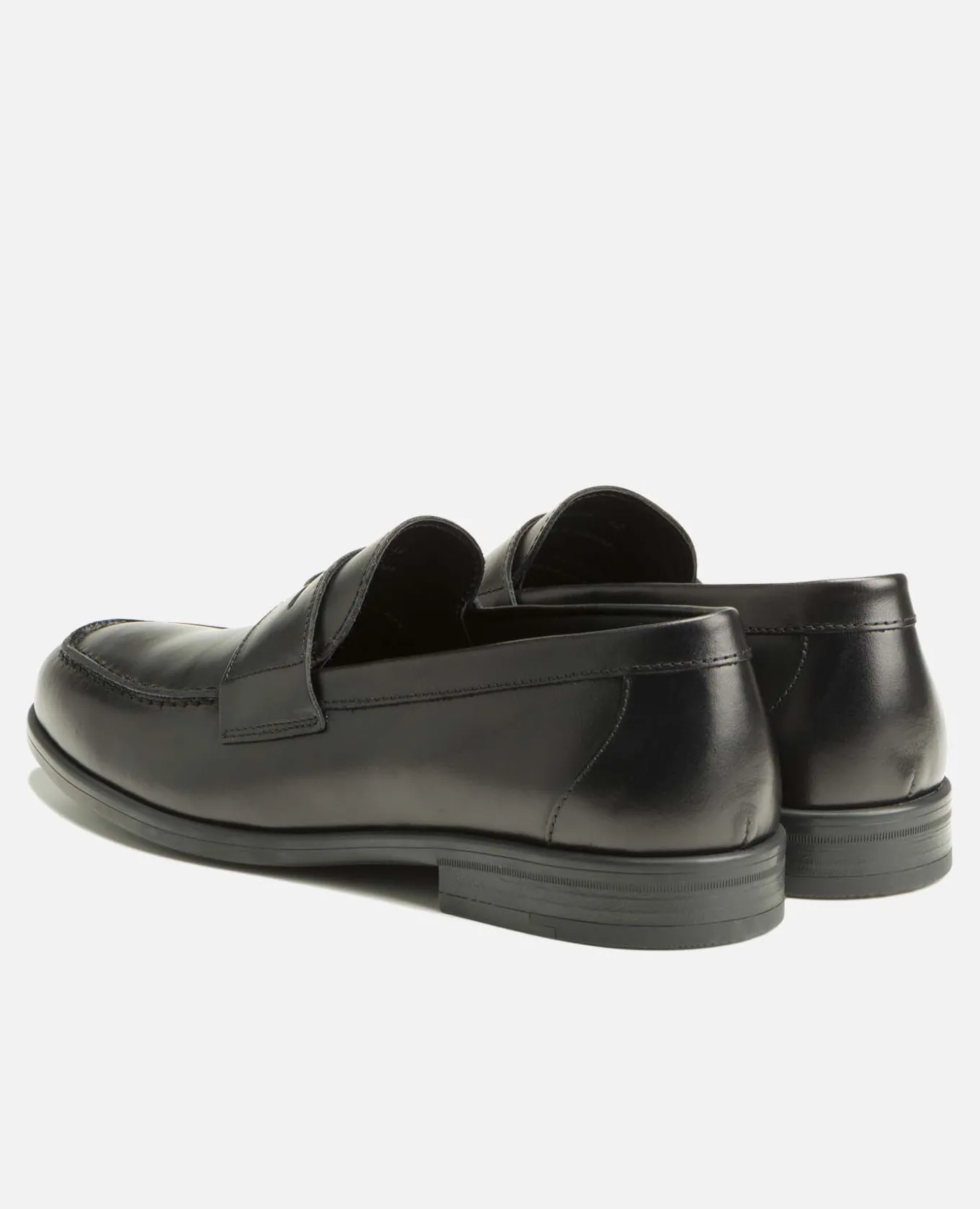 DAPPER Mocassins Cuir Noir Homme