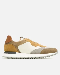 DAZZLING MG Sneakers Croûte Velours Taupe Homme