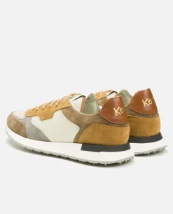 DAZZLING MG Sneakers Croûte Velours Taupe Homme