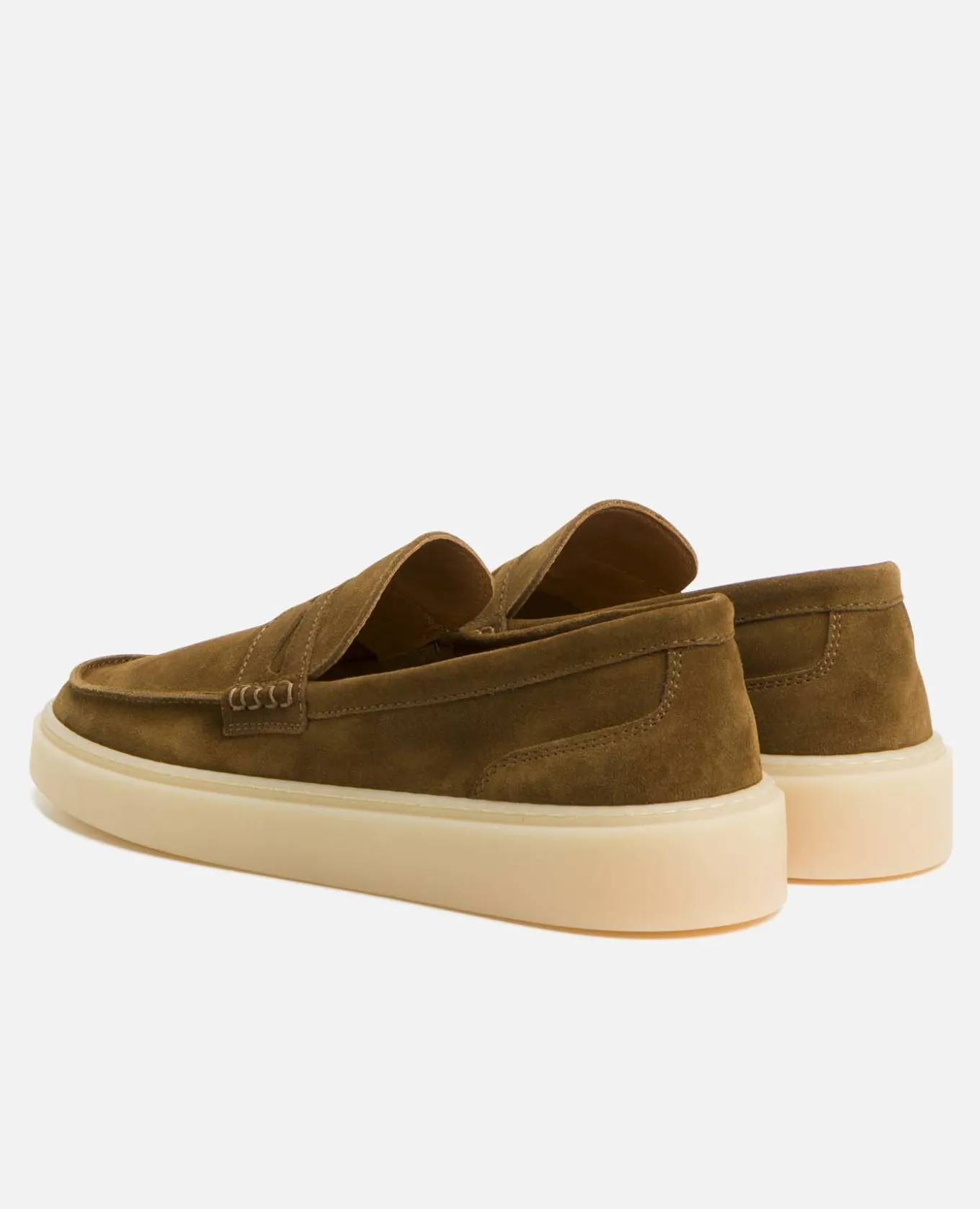 DEBONAIR Mocassins Croûte Velours Tabac Homme