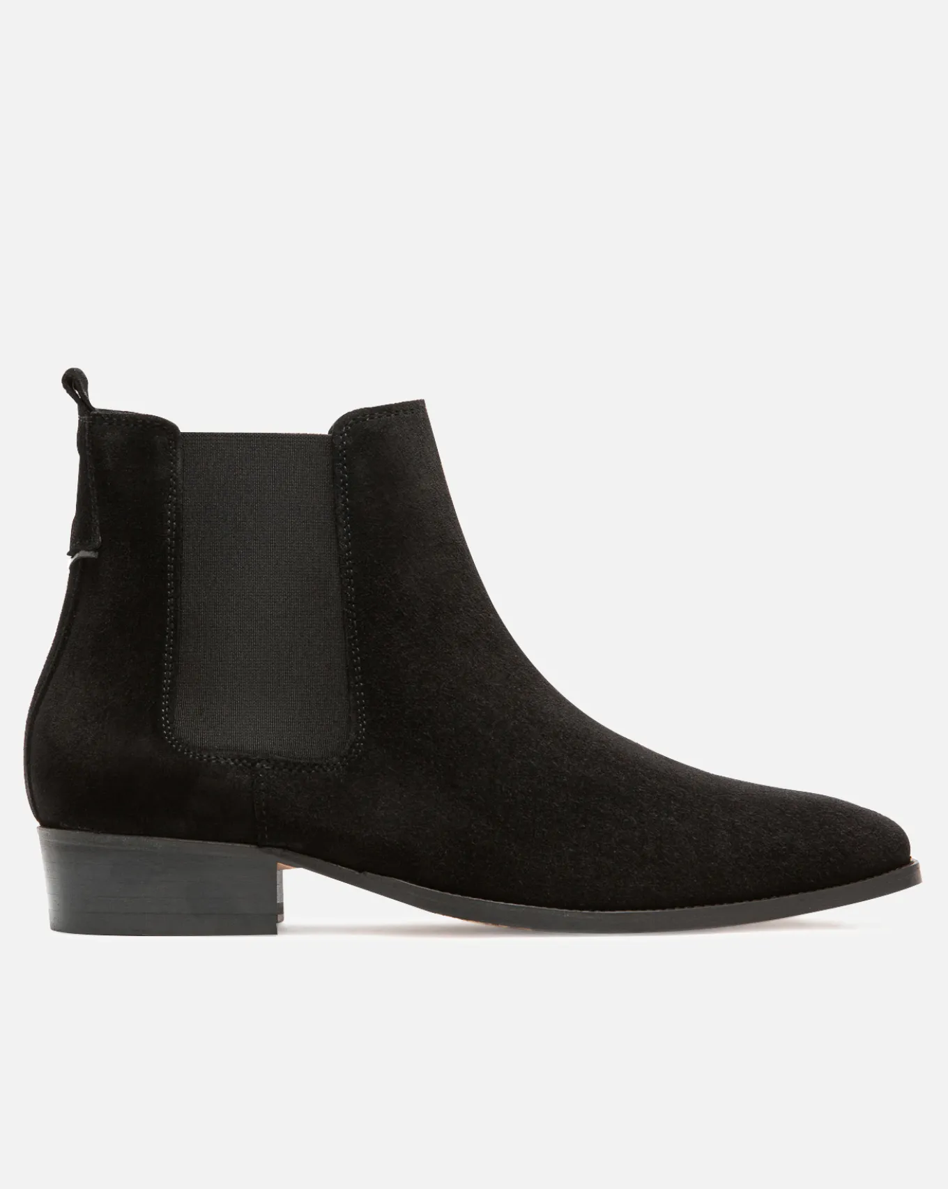 DOUG 5 Chelsea boots à talons Croûte velours Noir Homme