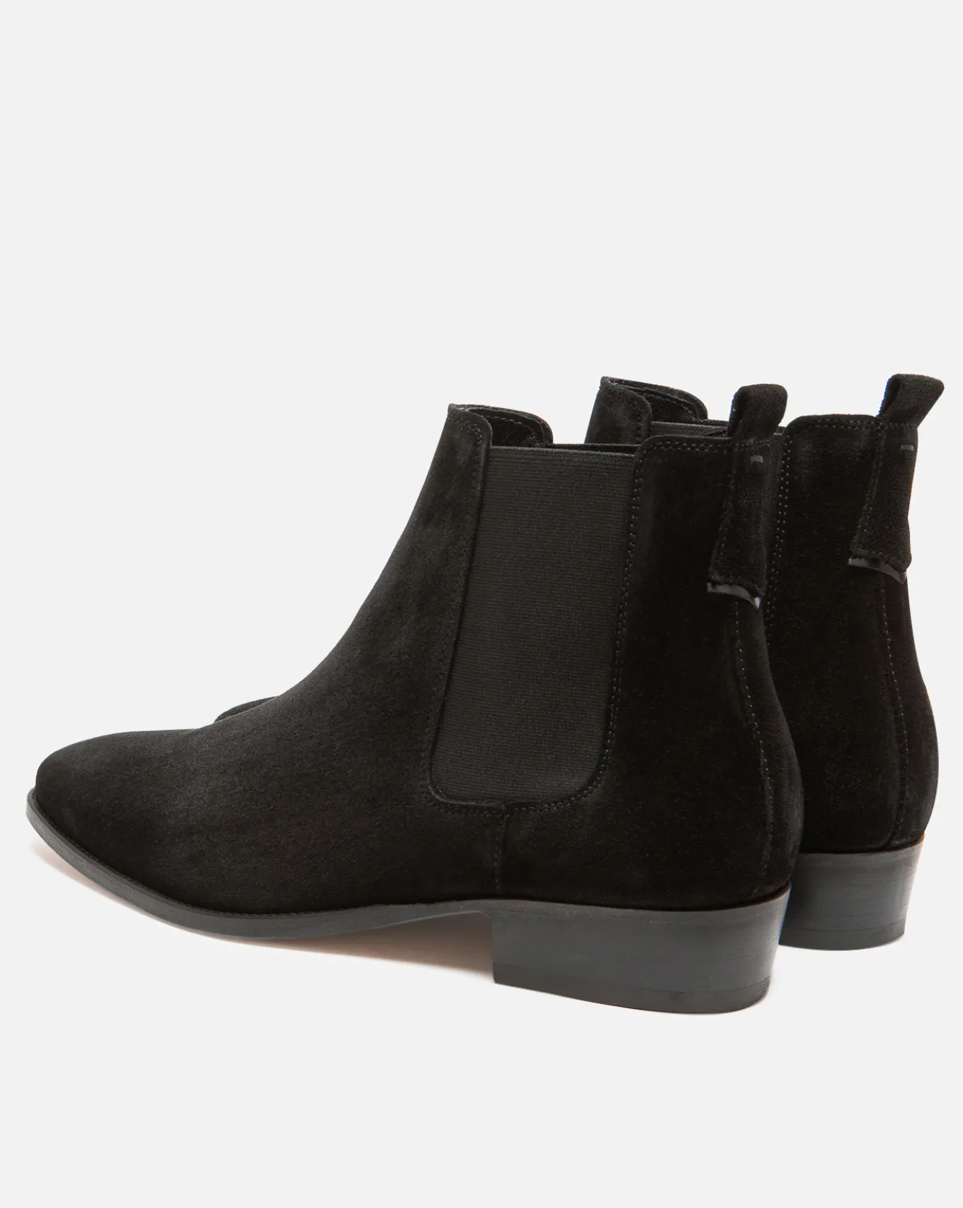 DOUG 5 Chelsea boots à talons Croûte velours Noir Homme