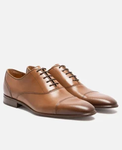 DOUGLAS  Richelieu Cuir Marron Homme