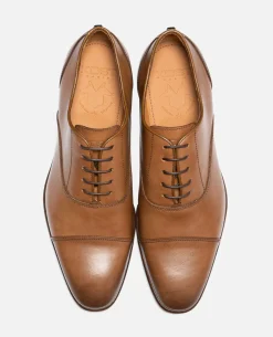 DOUGLAS Richelieu Cuir Marron Homme