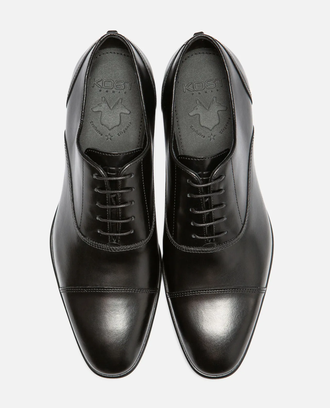 DOUGLAS Richelieu Cuir Noir Homme