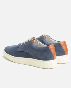 DREAM Baskets Croûte Velours Marine Homme