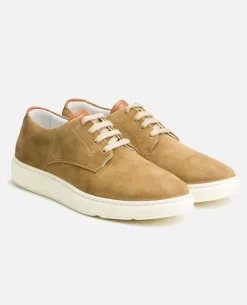 DREAM  Baskets Croûte Velours Taupe Homme