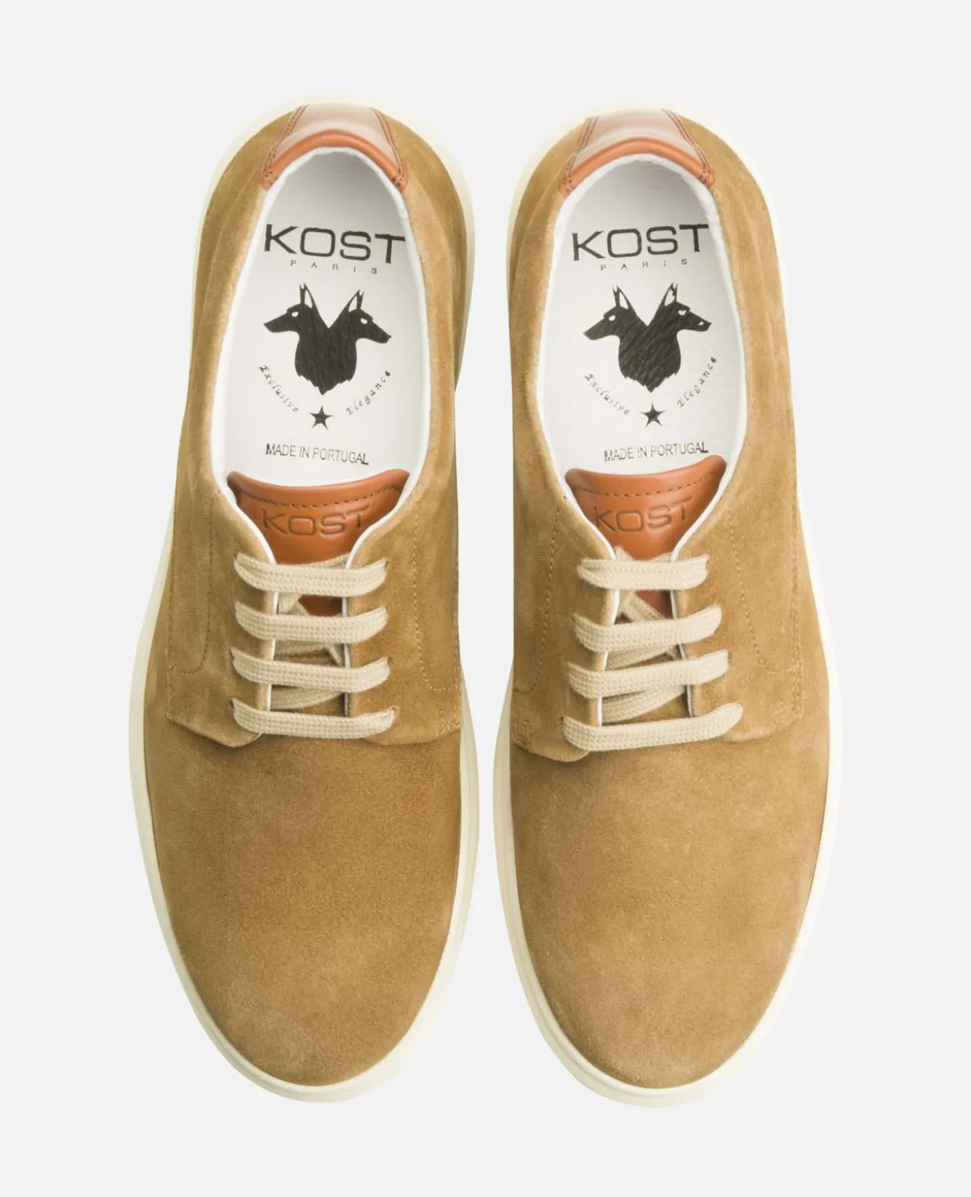 DREAM Baskets Croûte Velours Taupe Homme