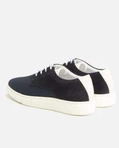 DREAM T Sneakers Croûte Velours Textile Marine Homme