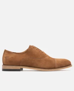 EASY 5 Richelieu Croûte velours Cognac Homme