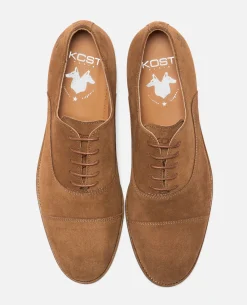 EASY 5 Richelieu Croûte velours Cognac Homme