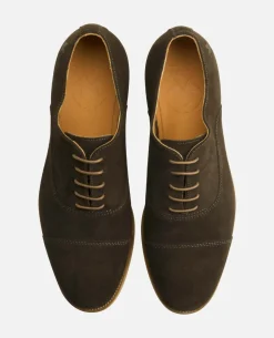EASY 5 Richelieu Croûte Velours Marron Homme