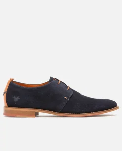ERWIN 5 Derbies Croûte velours Bleu Homme