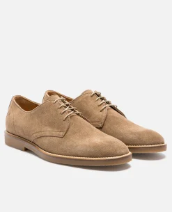 FOLK 5  Derbies Croûte Velours Cognac Homme