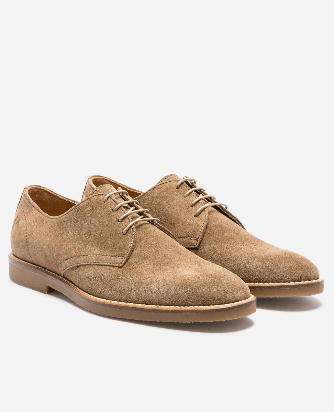 FOLK 5 Derbies Croûte Velours Cognac Homme