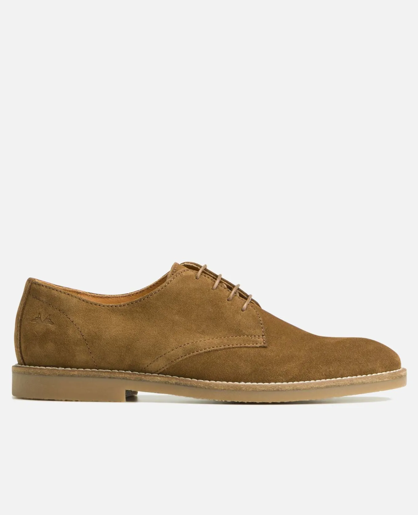 FOLK 5 Derbies Croûte Velours Marron Homme