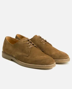FOLK 5  Derbies Croûte Velours Marron Homme