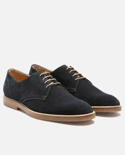 FOLK 5  Derbies Daim Bleu Marine Homme