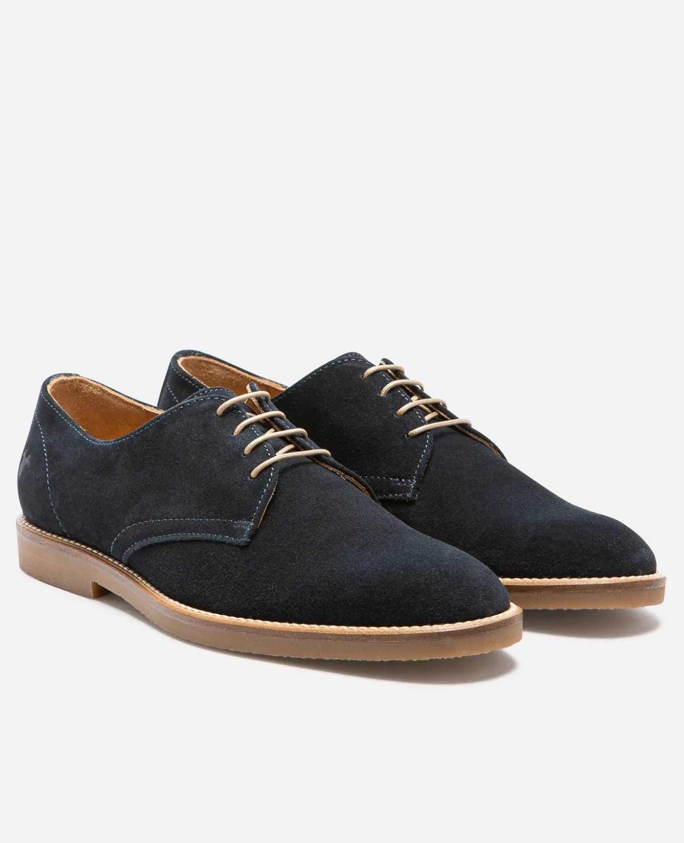 FOLK 5 Derbies Daim Bleu Marine Homme