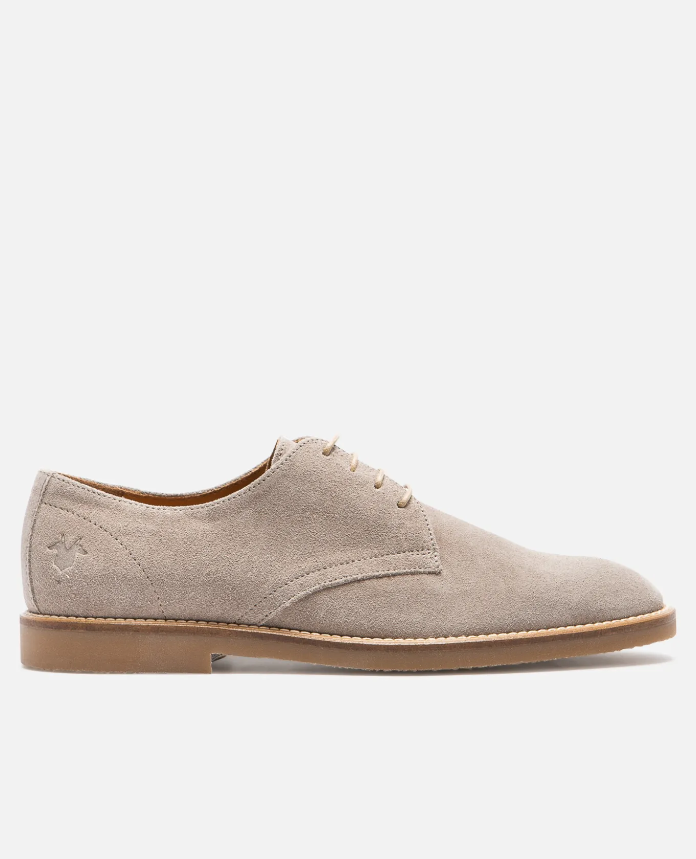 FOLK 5 Derbies Daim Taupe Homme