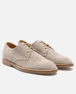 FOLK 5  Derbies Daim Taupe Homme