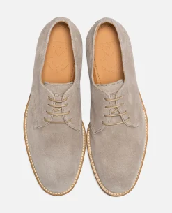 FOLK 5 Derbies Daim Taupe Homme
