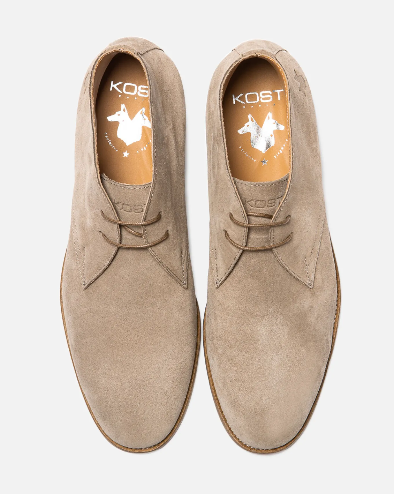 GALLANT 5 Chukka Boots Croûte velours Marron Homme