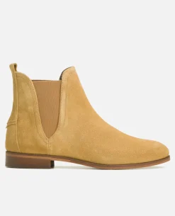 HARPER 5 Chelsea boots Croûte velours Jaune Femme