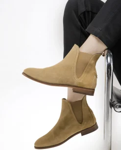HARPER 5 Chelsea boots Croûte velours Jaune Femme
