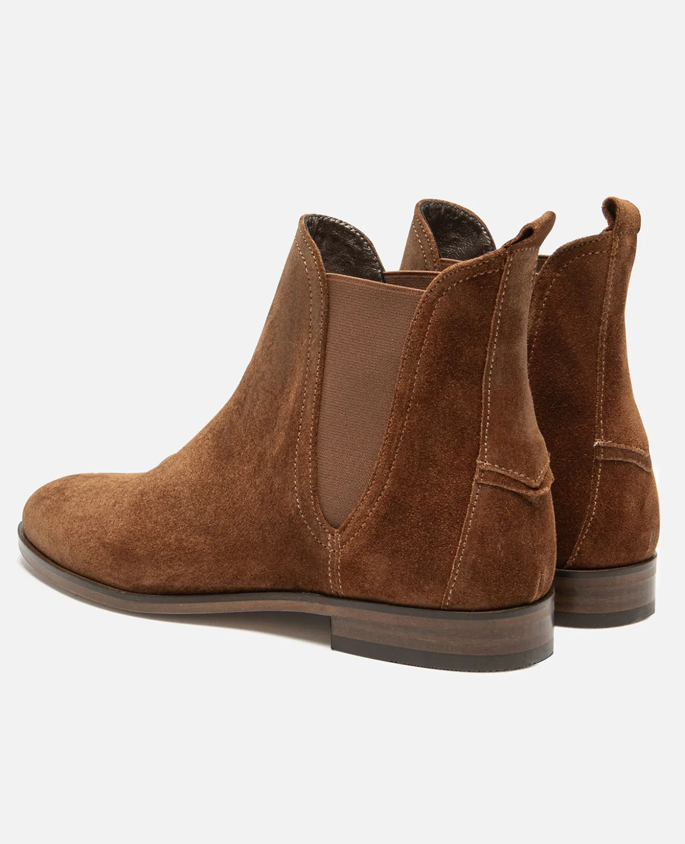 HARPER 5 Chelsea boots Croûte velours Cognac Femme