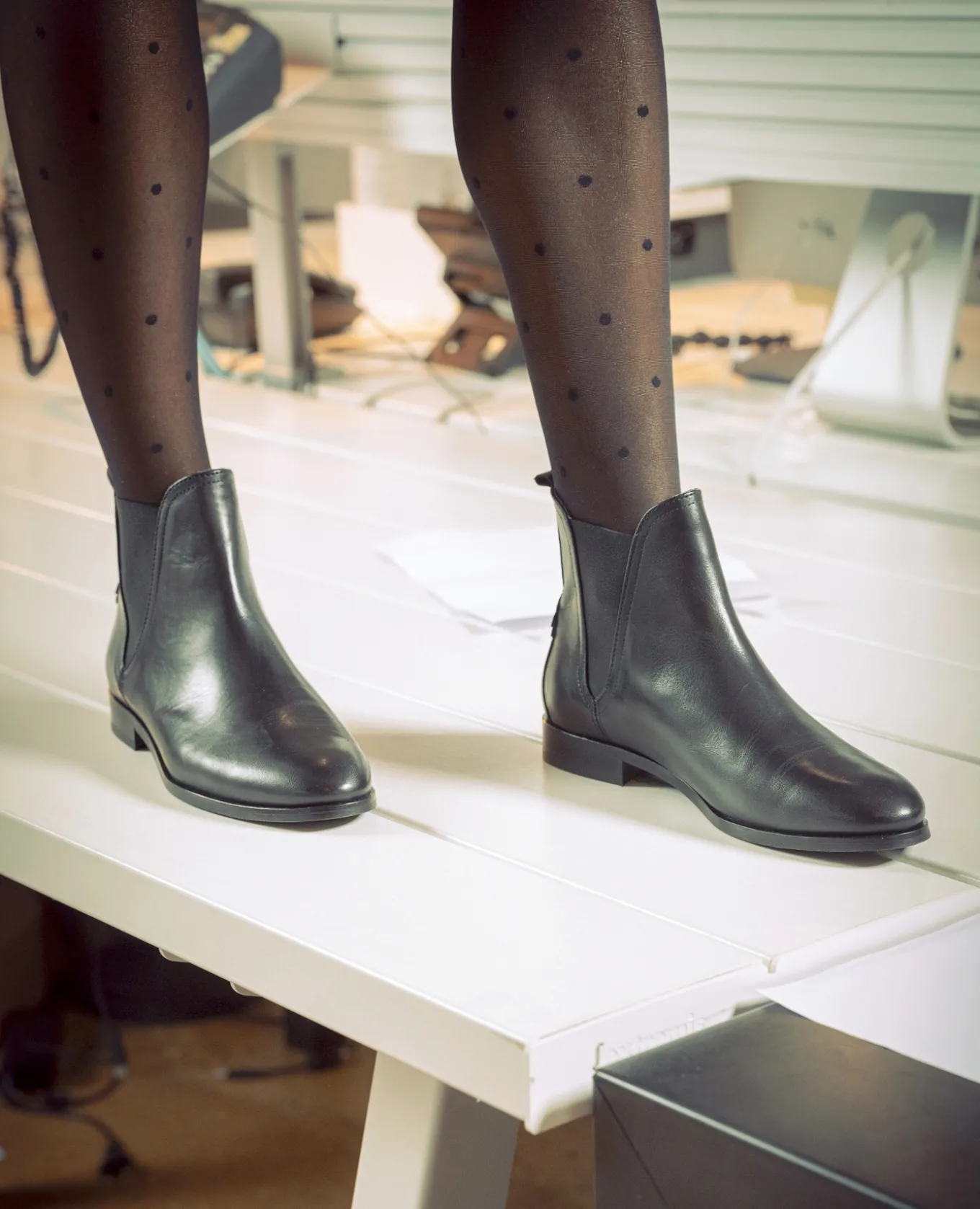 HARPER 73 Chelsea boots Cuir Noir Femme