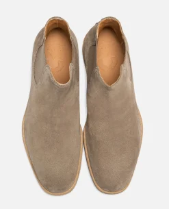 HOLDEN 5 Chelsea boots Croûte Velours Taupe Homme