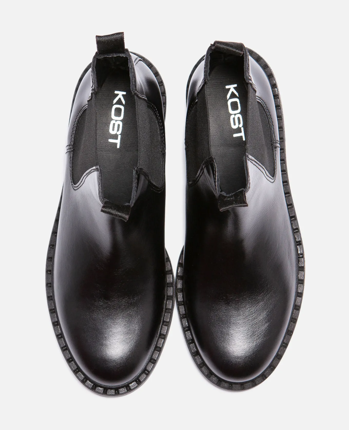 HOLLY Chelsea boots à Plateforme Cuir Noir Femme