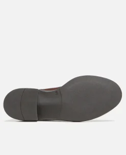 HOLLY Chelsea boots à Plateforme Cuir Marron Femme