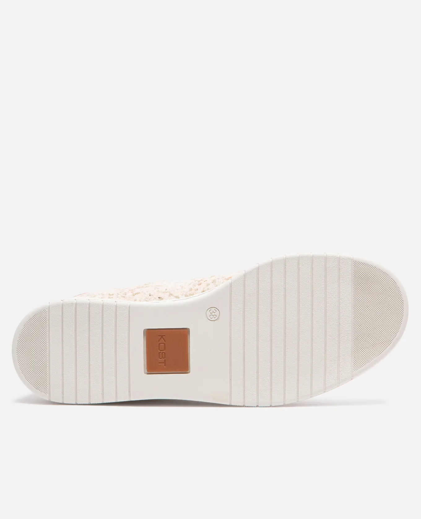 HOMERUN 3 Sneakers Croûte Velours Ecru Rose Femme