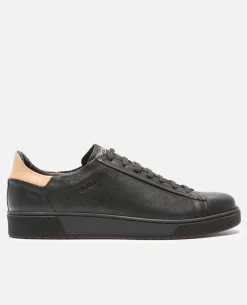 HOMERUN 2B VGT Sneakers Cuir Tannage Végétal Noir Homme