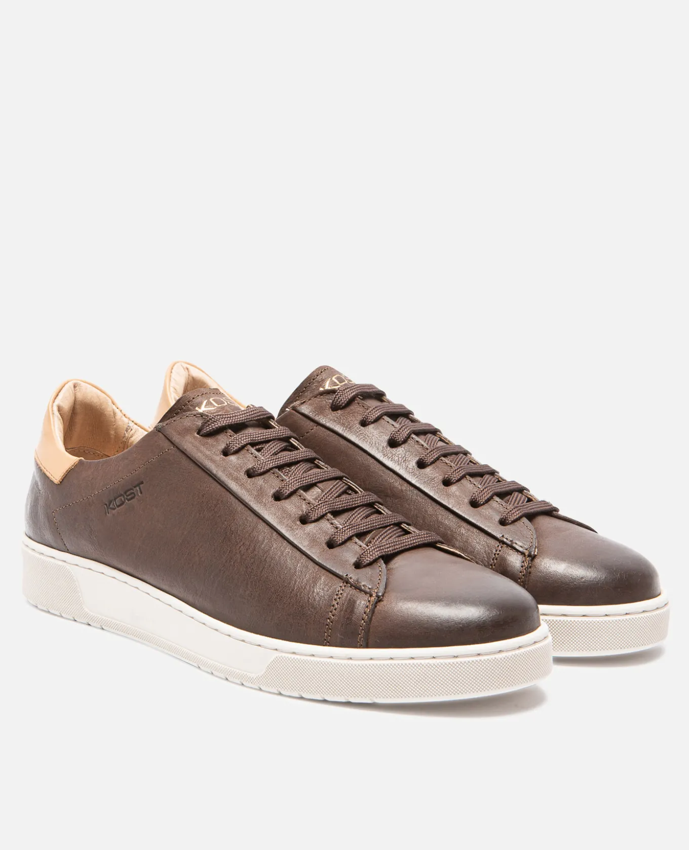 HOMERUN 2B VGT Sneakers Cuir Tannage Végétal Marron Homme