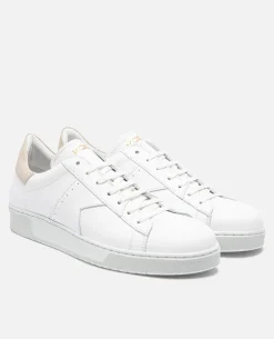 HOMERUN L  Sneakers Éco-Responsable Blanches Cuir Homme
