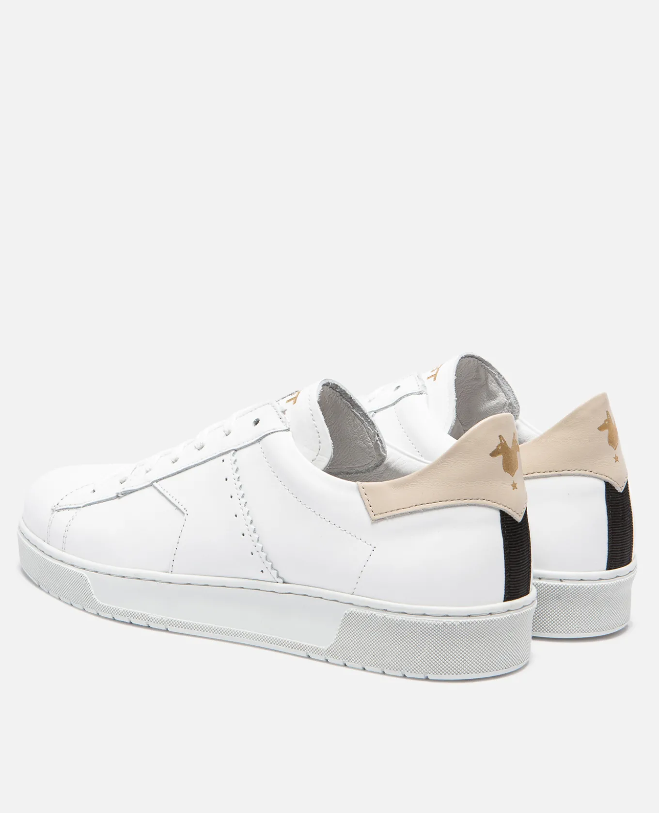 HOMERUN L Sneakers Éco-Responsable Blanches Cuir Homme