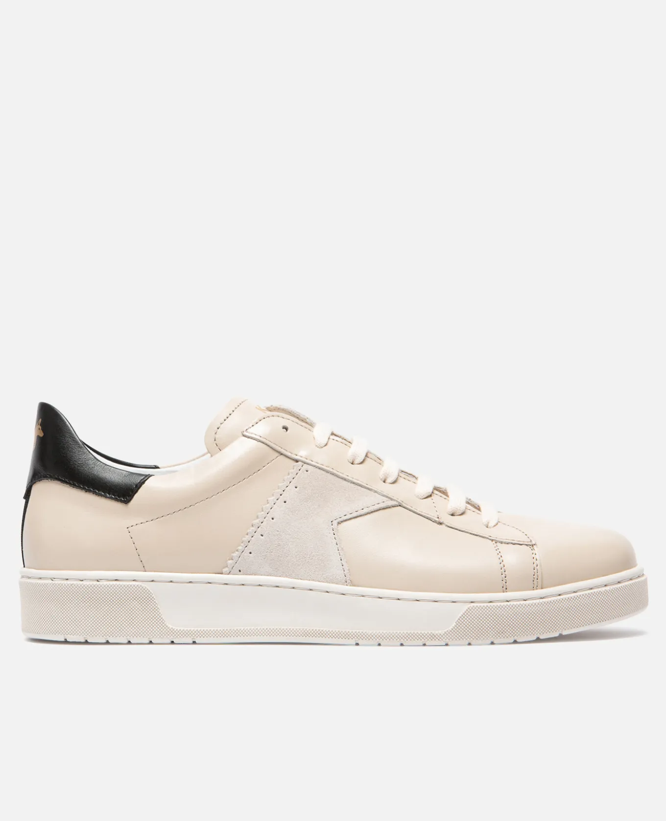 HOMERUN L Sneakers Éco-responsable Cuir Beige Mixte