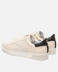 HOMERUN L Sneakers Éco-responsable Cuir Beige Mixte