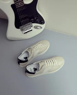 HOMERUN L Sneakers Éco-responsable Cuir Beige Mixte