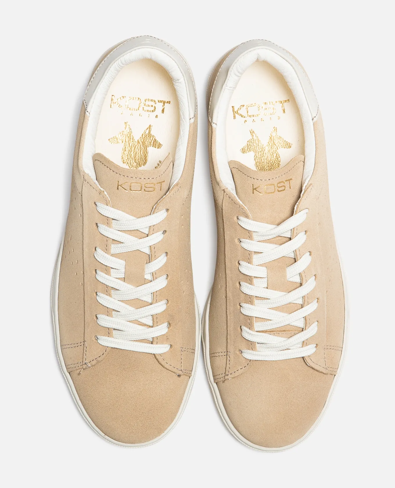 HOMERUN 3S F Sneakers Croûte Velours Beige Femme