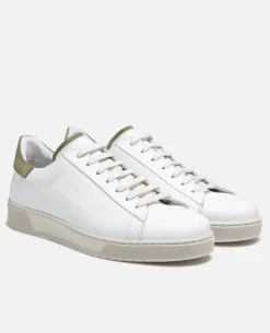 HOMERUN  Sneakers Cuir Blanc Homme