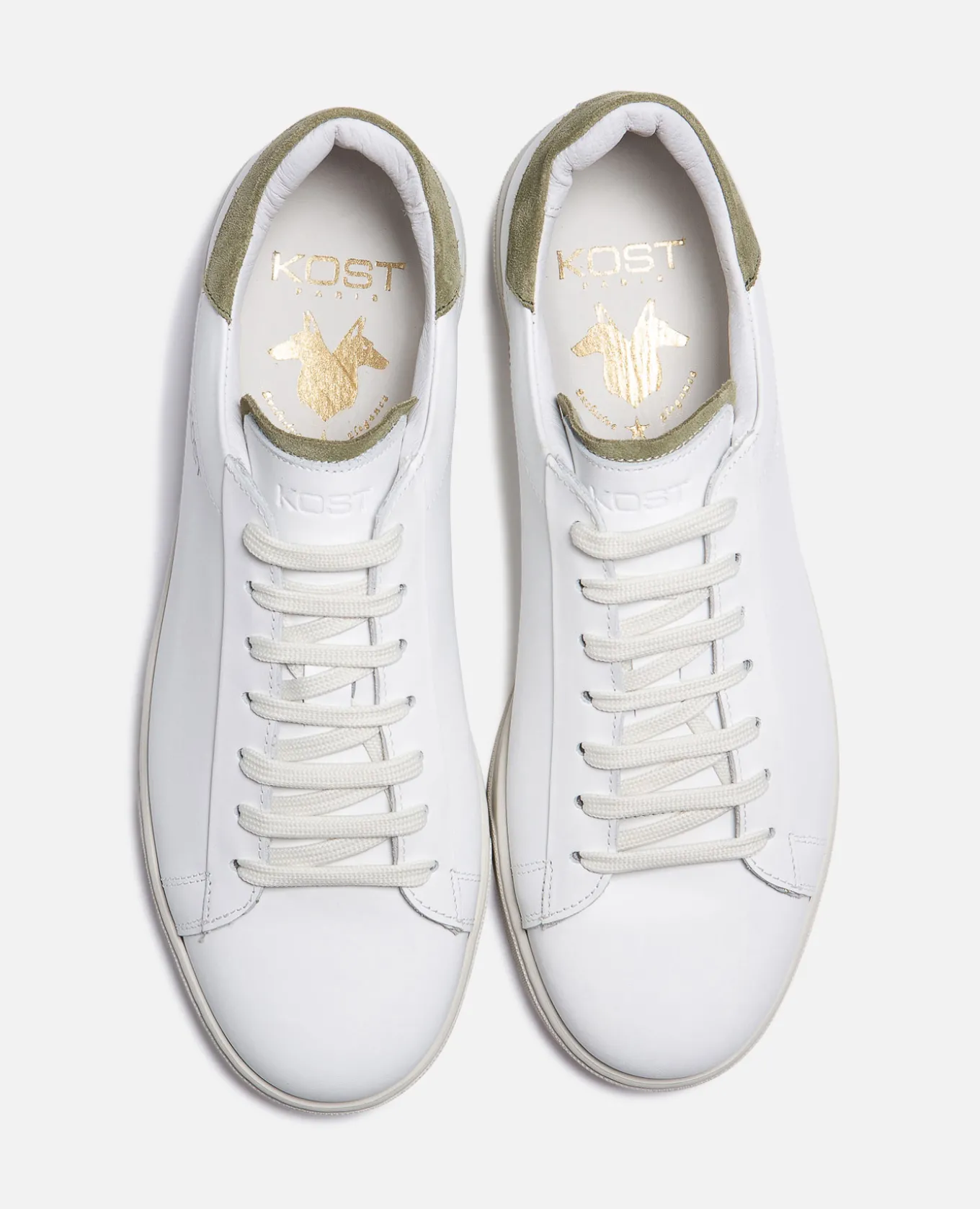 HOMERUN Sneakers Cuir Blanc Homme