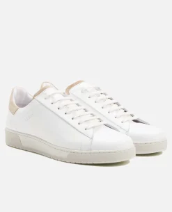 HOMERUN  Sneakers Cuir Blanc Homme