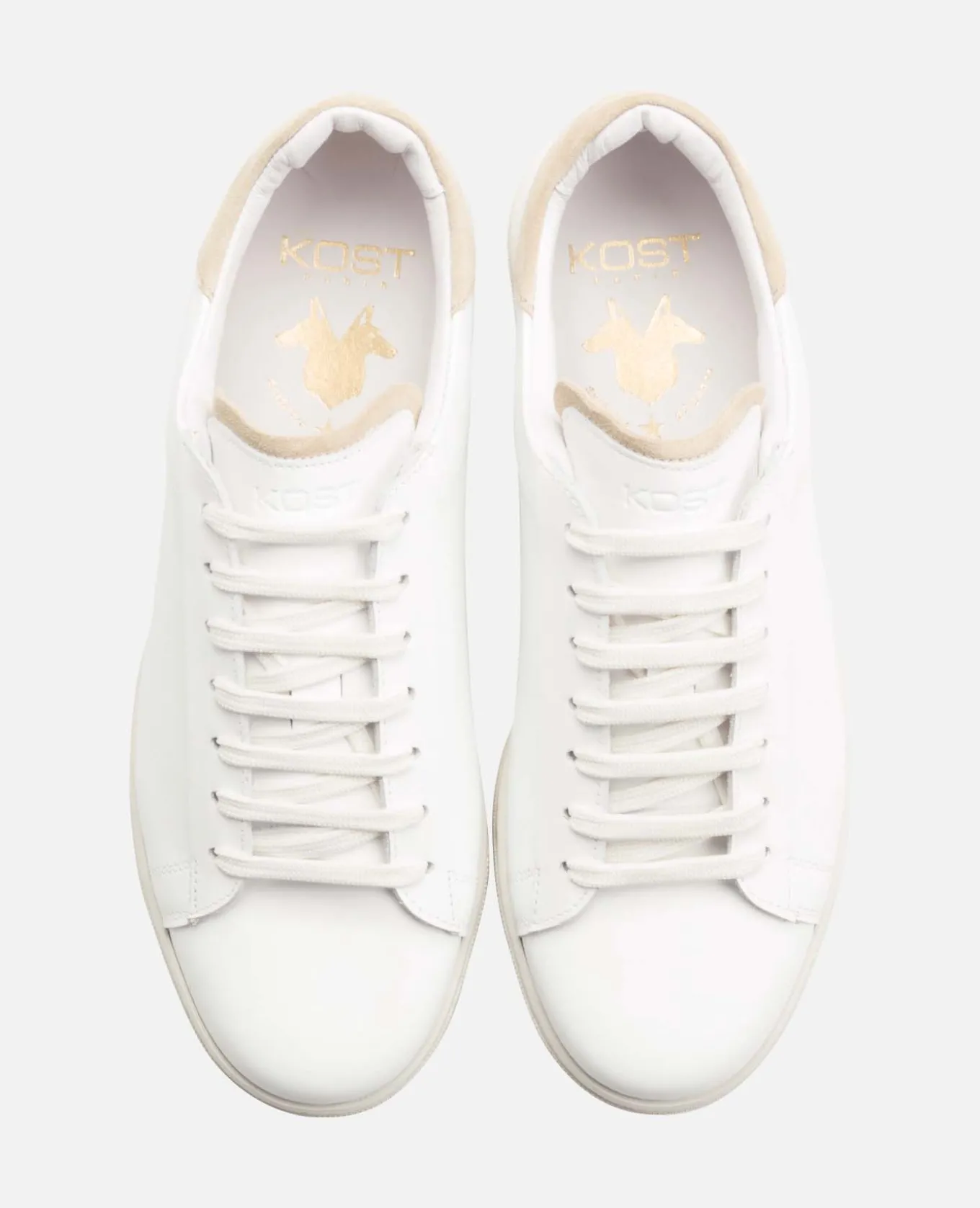 HOMERUN Sneakers Cuir Blanc Homme