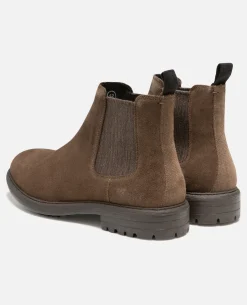 HOUDINI Chelsea boots cuir suède marron