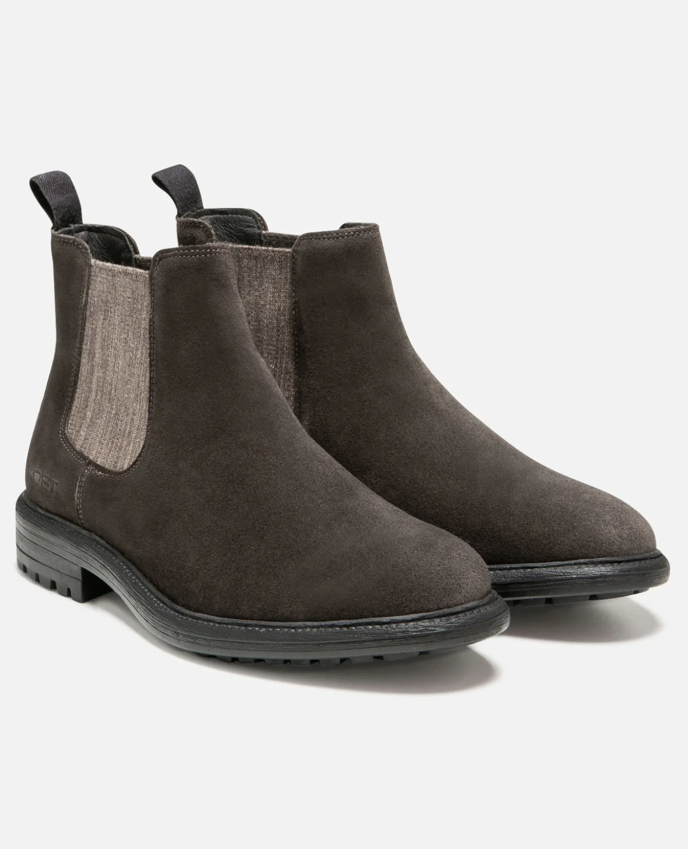 HOUDINI Chelsea boots cuir suède chataigne